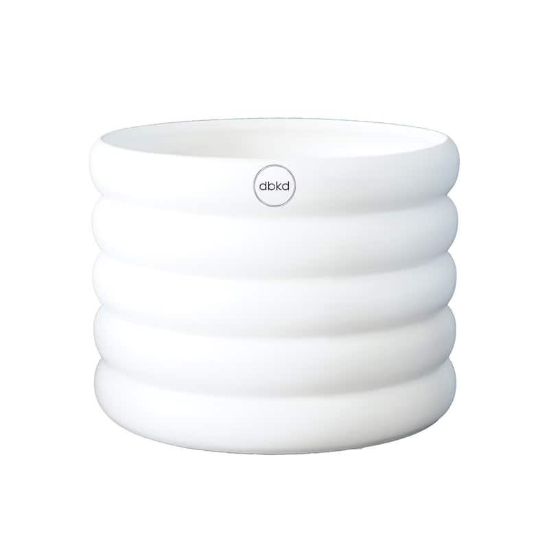 Lg. MUD White Planter - White
