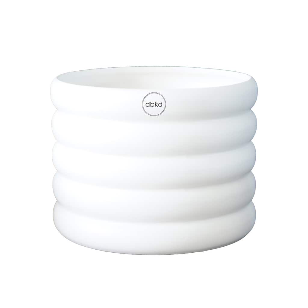 Lg. MUD White Planter - White