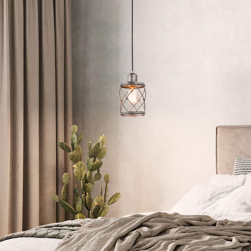 Modern Farmhouse 1-Light Mini Pendant Light Metal Kitchen Island Lights