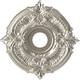3 1/2" Inside Diameter - Attica Thermoformed PVC Ceiling Medallion - 16" Outside Diameter - Bright Coat Chrome