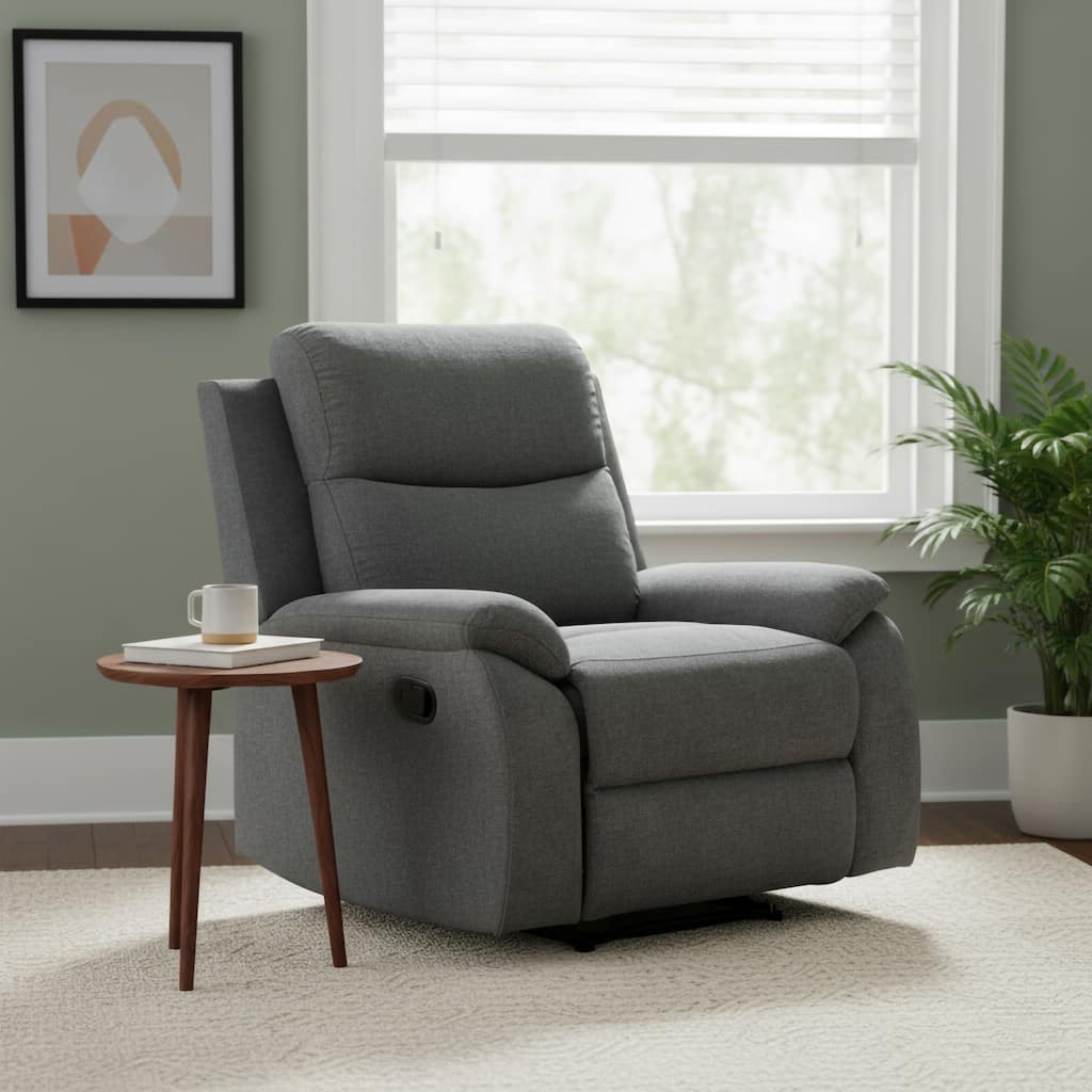 Contemporary Faux Leather Living Room Reclining Chair