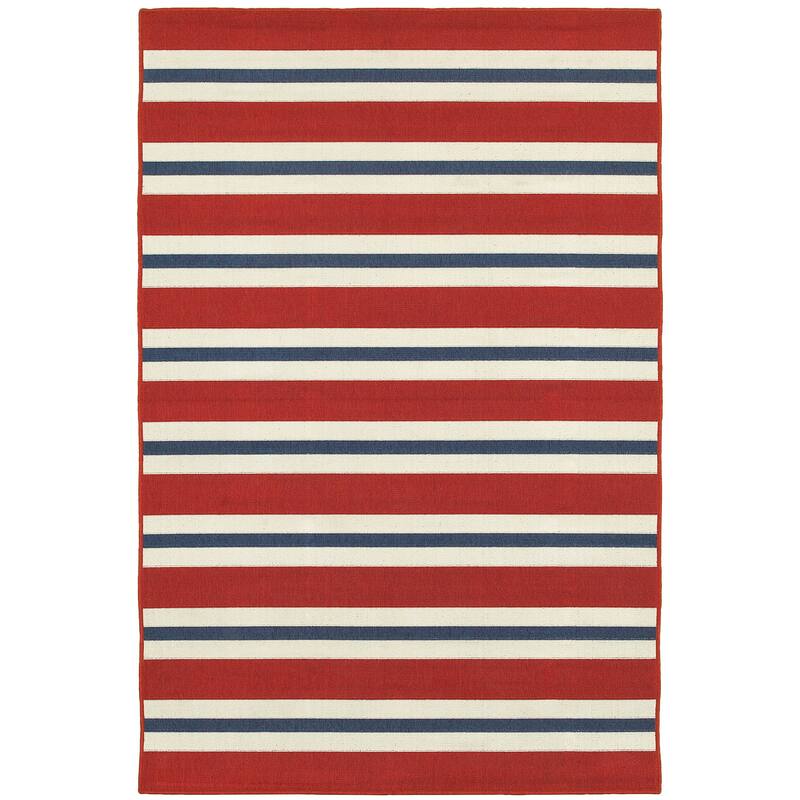 Style Haven Martinique Horizontal Multi-Striped Area Rug
