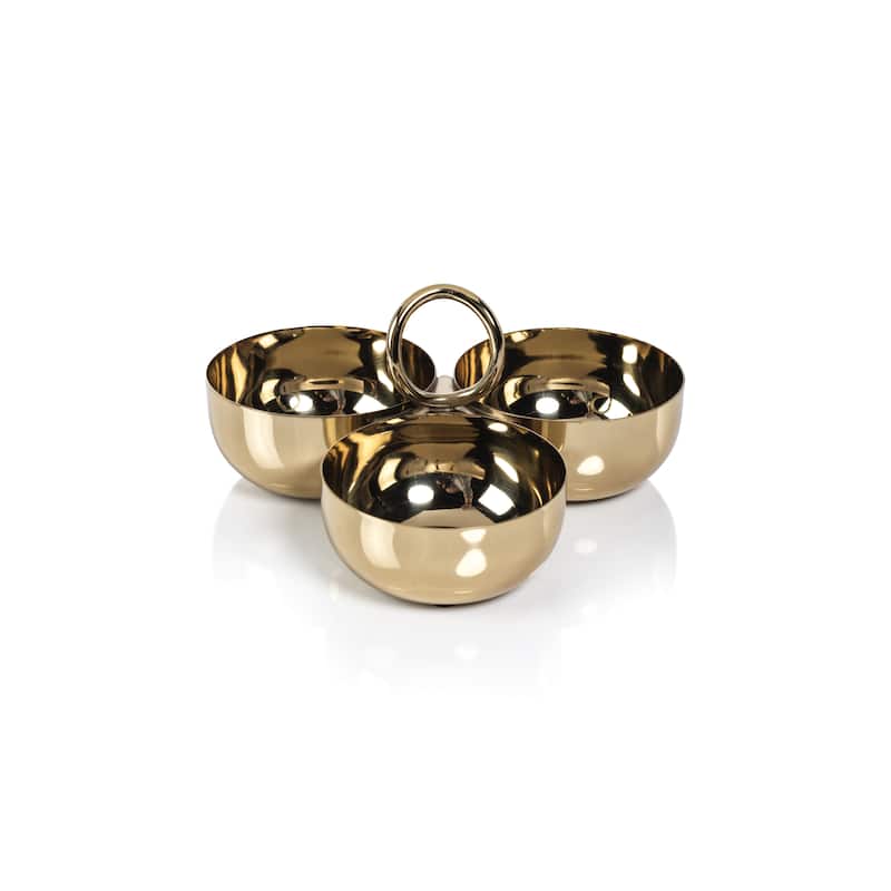 Andaman Cocktail Condiment Bowl Set - Gold