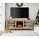 preview thumbnail 24 of 43, Wood Fireplace TV Stand for 75 Inch TV Entertainment Center, 70 Inch