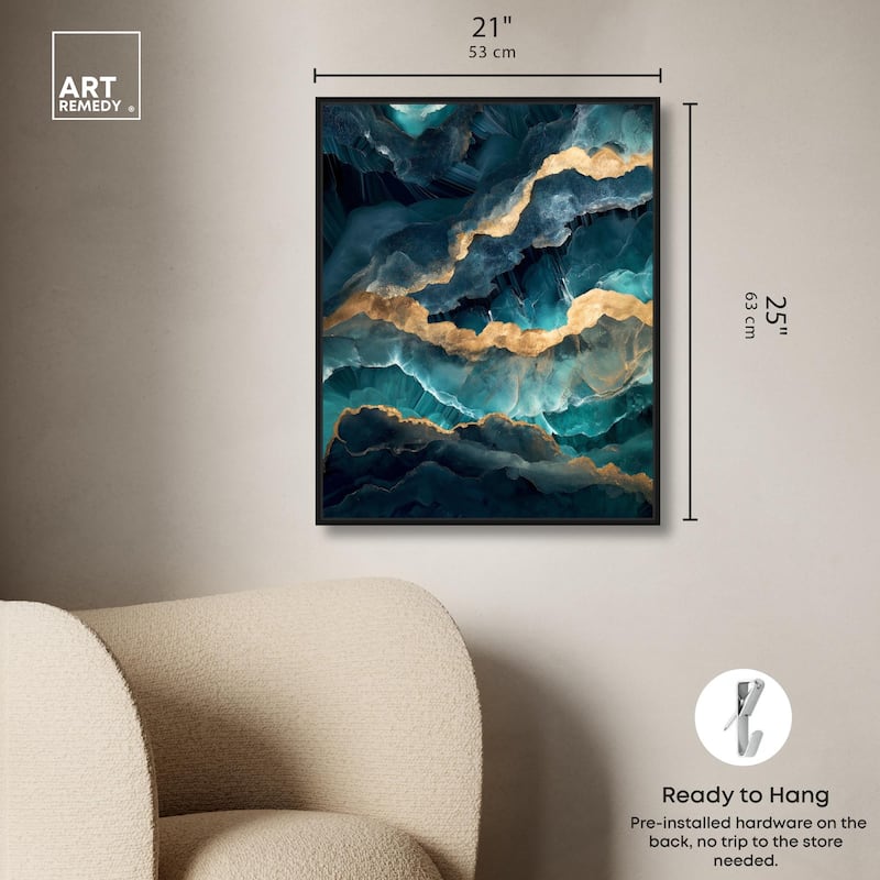Power Edge I Canvas by Art Remedy