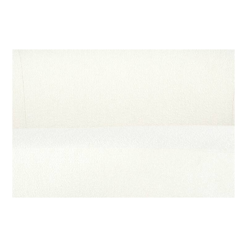 NADAAL STUDIOS Marigold - Boucle Fabric Upholstery Sofa Seats 3, Creamy White