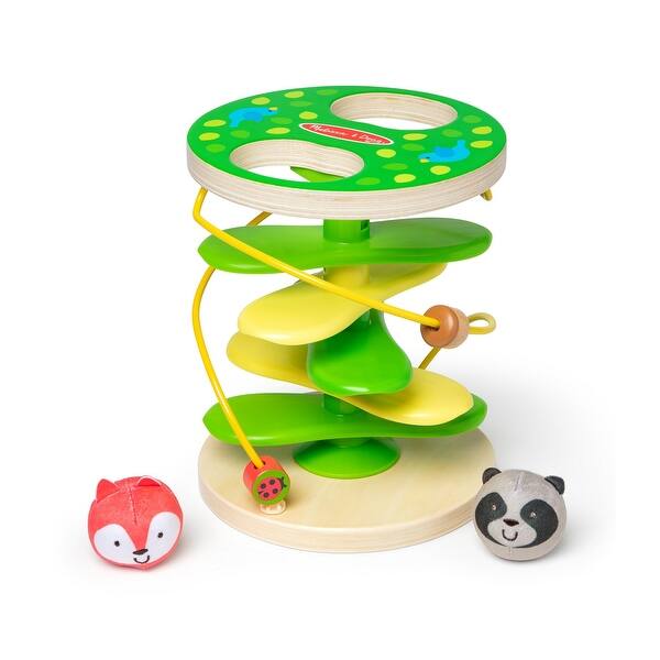 slide 2 of 5, Melissa & Doug Rollables Treehouse Twirl Infant and Toddler Toy, 3 Pieces