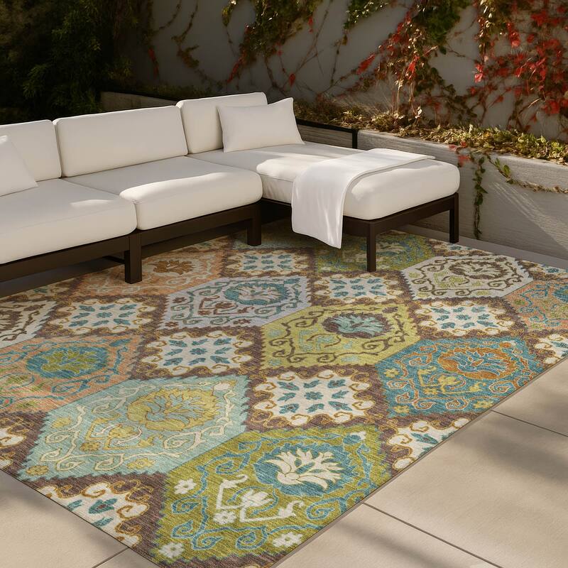 Machine Washable Indoor/ Outdoor Global Bayfield Chantille Rug