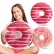 preview thumbnail 4 of 23, Cheer Collection Reversible Plush Donut Throw Pillow Pink Glaze / Rainbow Sprinkles