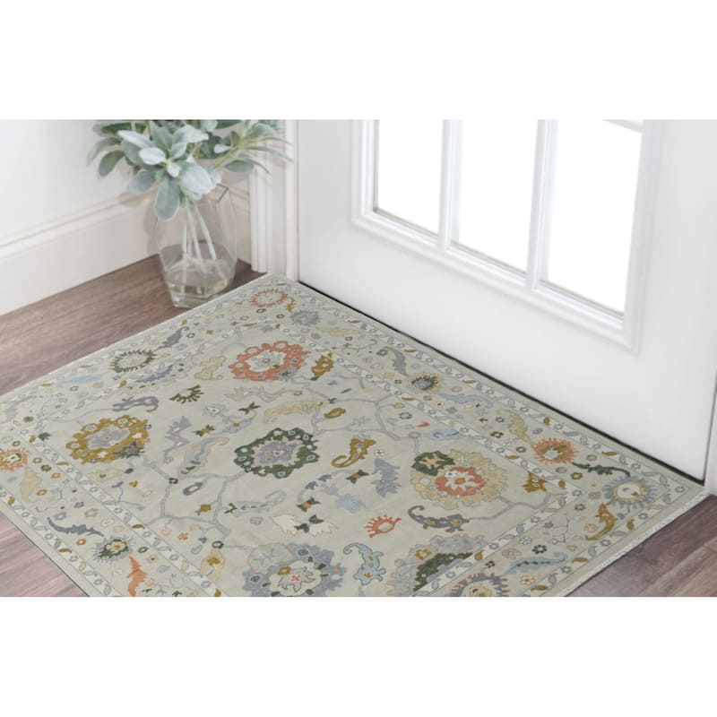 HomeRoots Floral Craftsman Rectangle Area Rug - 36.00 in. x 24.00 in.  x 0.20 in.