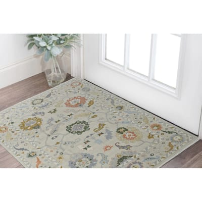 HomeRoots Floral Craftsman Rectangle Area Rug