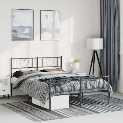 vidaXL Metal Bed Frame, No Mattress