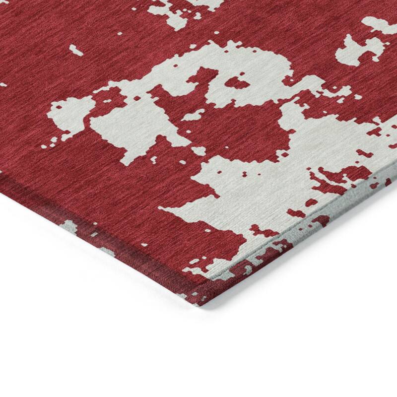 HomeRoots Abstract Transitional Rectangle Outdoor Rug