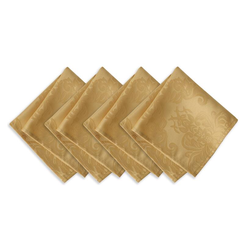 Elrene Barcelona Damask Fabric Napkins (Set of 4) - 17" w x 17" l