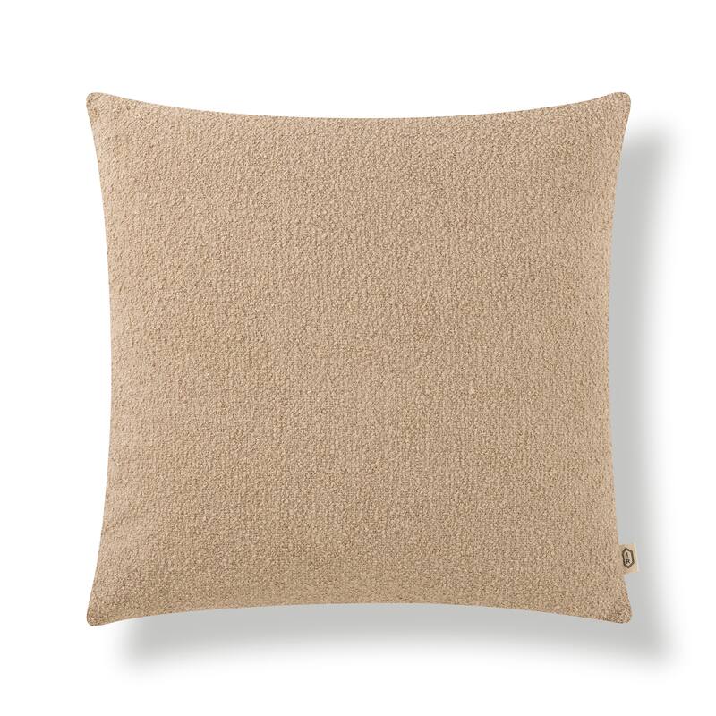 Indigo Road by Egypt Sherrod Ember Cotton Rich Boucle 1-Piece Decorative Pillow - 20" x 20" - Mushroom