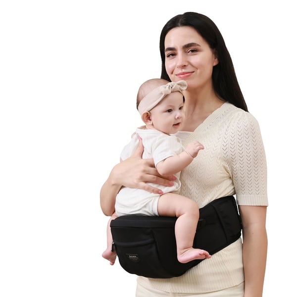 slide 2 of 27, Sunveno Baby Carrier with Hip Seat Black