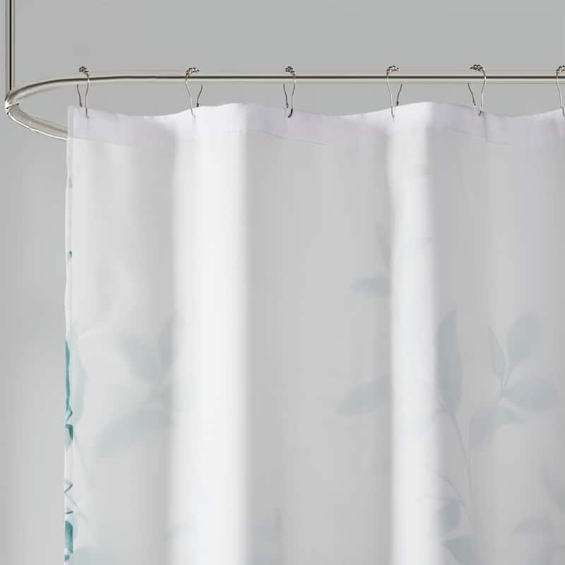 Madison Park Cecily Burnout Printed Shower Curtain