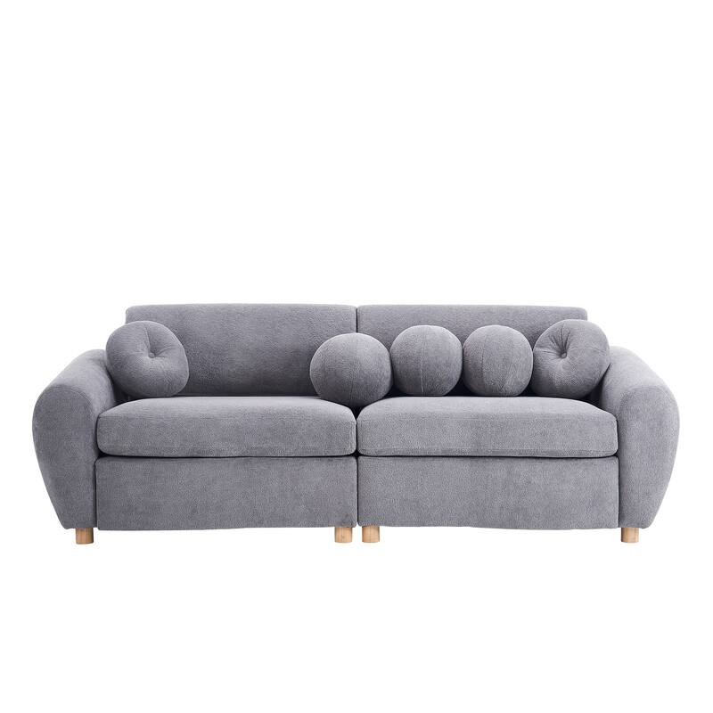 84"Modern Chenille Sofa Couch for Living Room