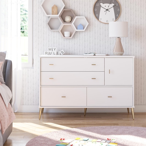 Little seeds top white dresser
