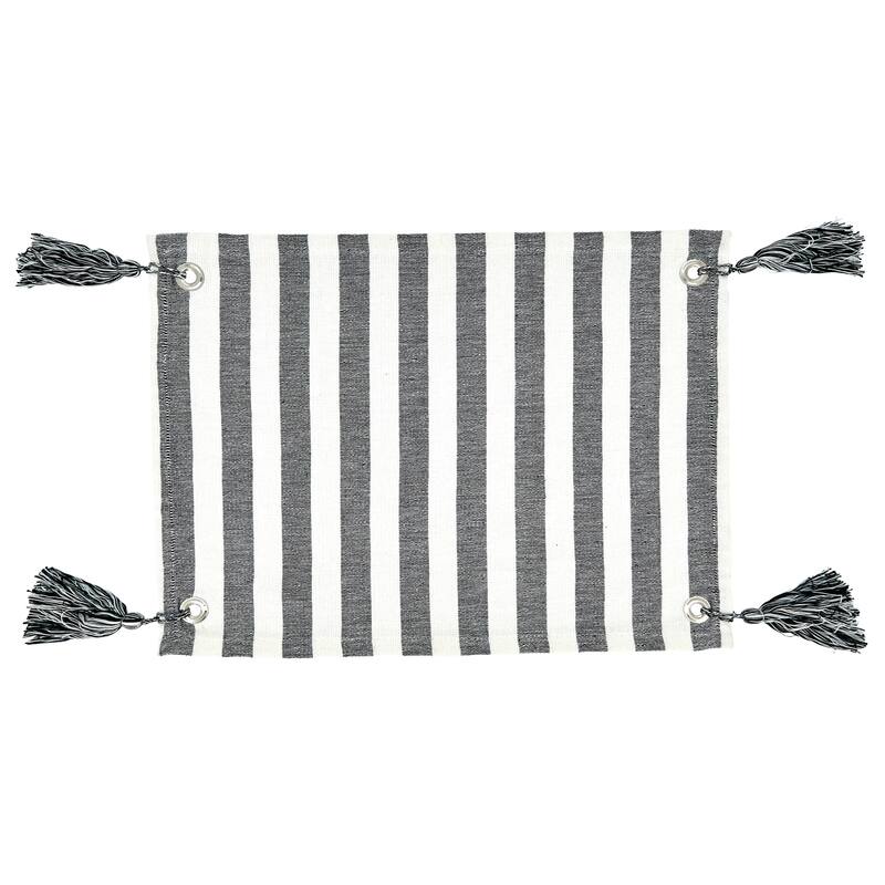 Striped Tassel Table Mats (Set of 4)