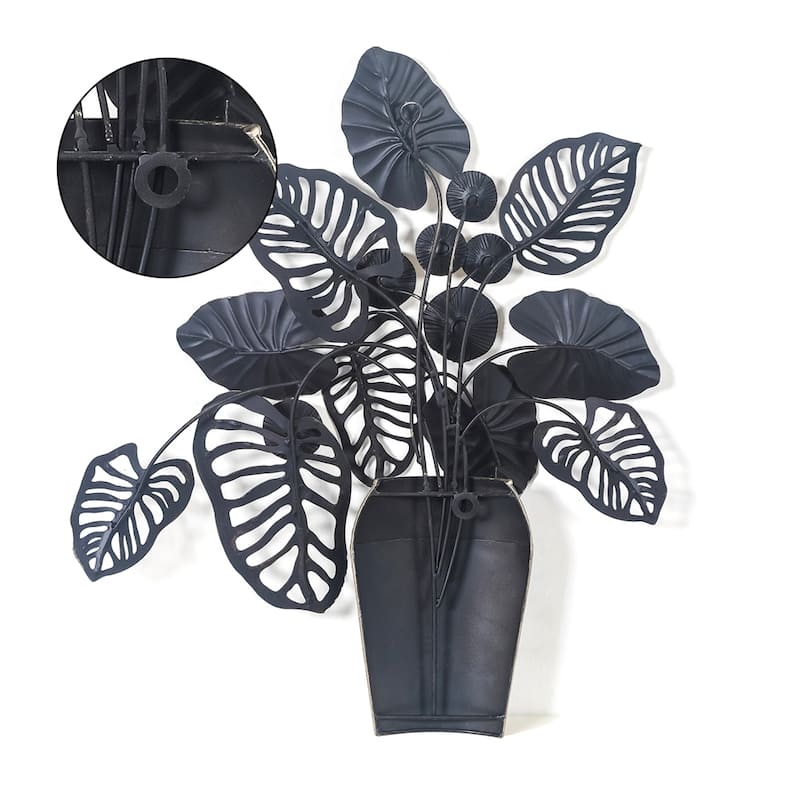 Adeco Metal Flower Wall Decor
