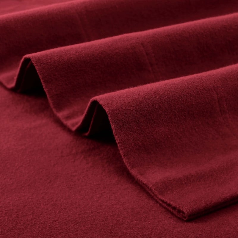 Superior Solid Flannel Cotton Fuzzy Deep Pocket Sheet Set