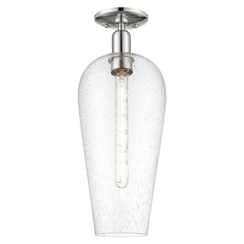 Innovations Lighting 716-1C-G456-8SDY Chelsea 8" Wide Semi-Flush - Polished Nickel
