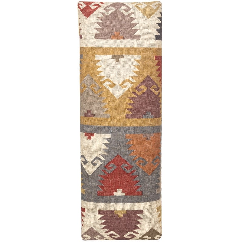 HERAT ORIENTAL Handmade Kilim Upholstered Wooden Bench - 48" W x 16" L x 18" H