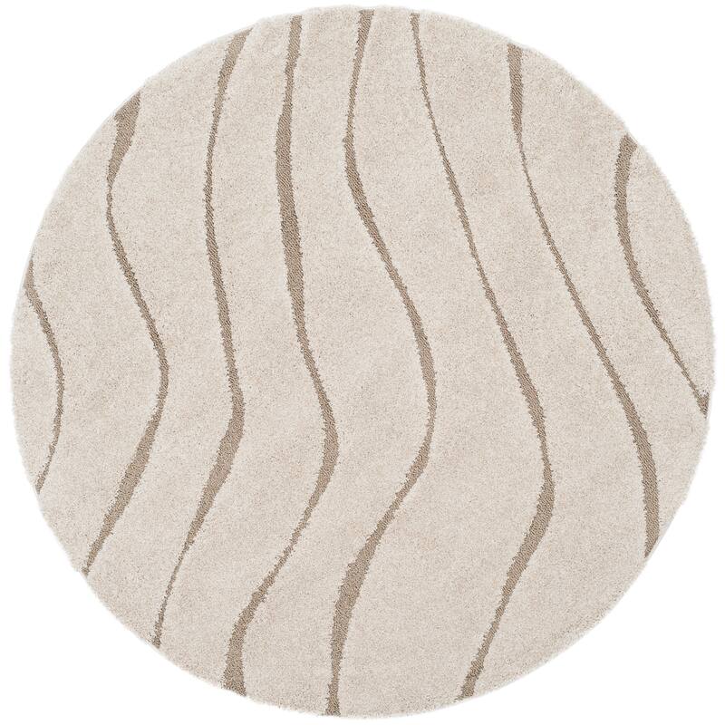 SAFAVIEH Florida Shag Borbala Soft Serene Waves 1.2-inch Thick