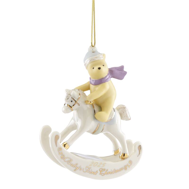 Lenox 2025 Winnie the Pooh Baby's 1st Christmas Ornament