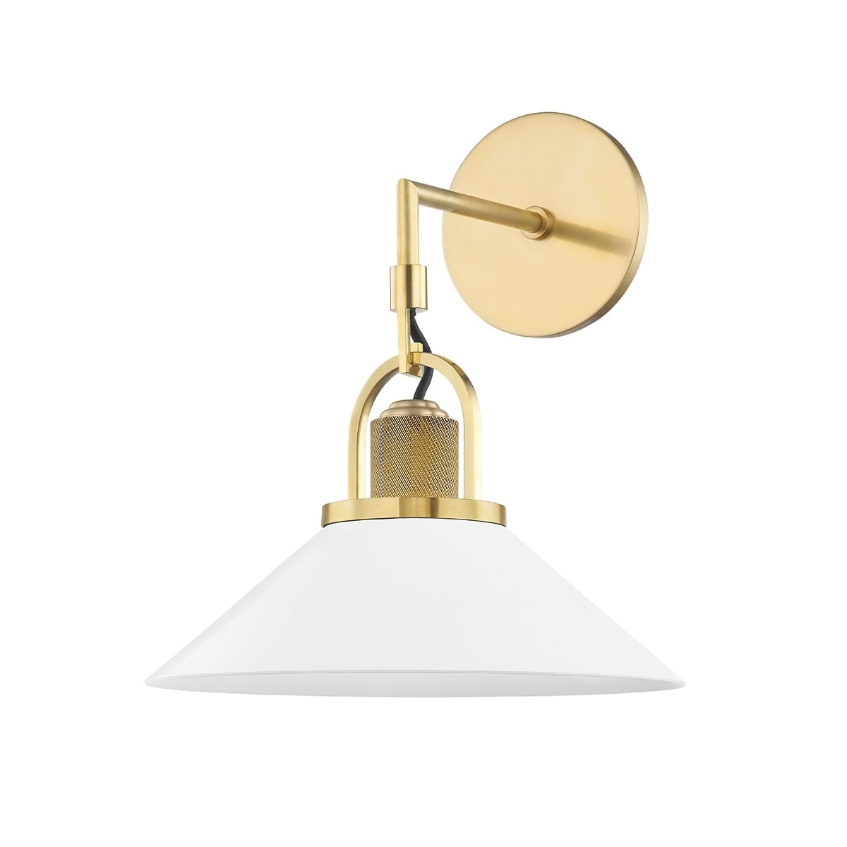 Hudson Valley Syosset 1-Light Aged Brass Wall Sconce ...
