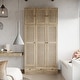preview thumbnail 2 of 72, Rattan-Accented Wardrobe - Spacious Clothing Organizer with Style