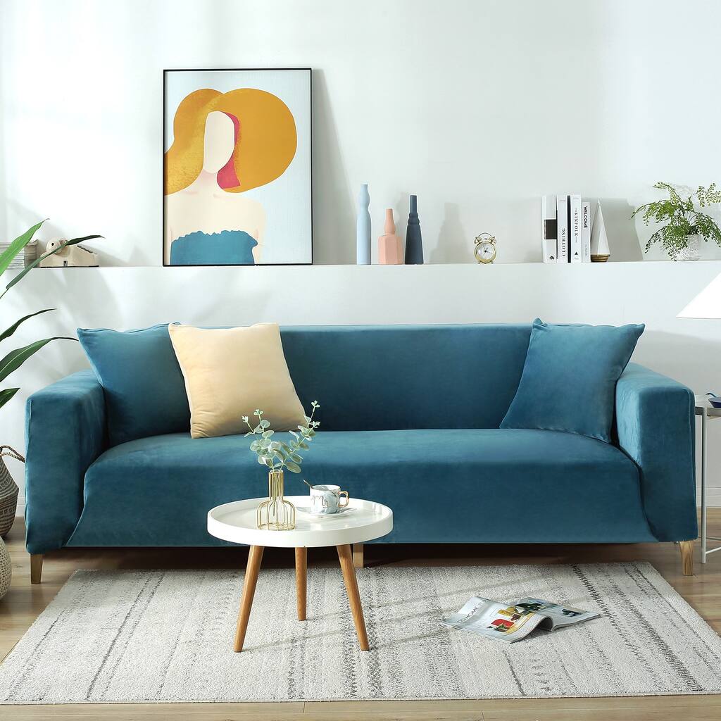 Stretch Sofa Slipcover Couch Cover Furniture Protector for 3-Seater - 70" - 90"