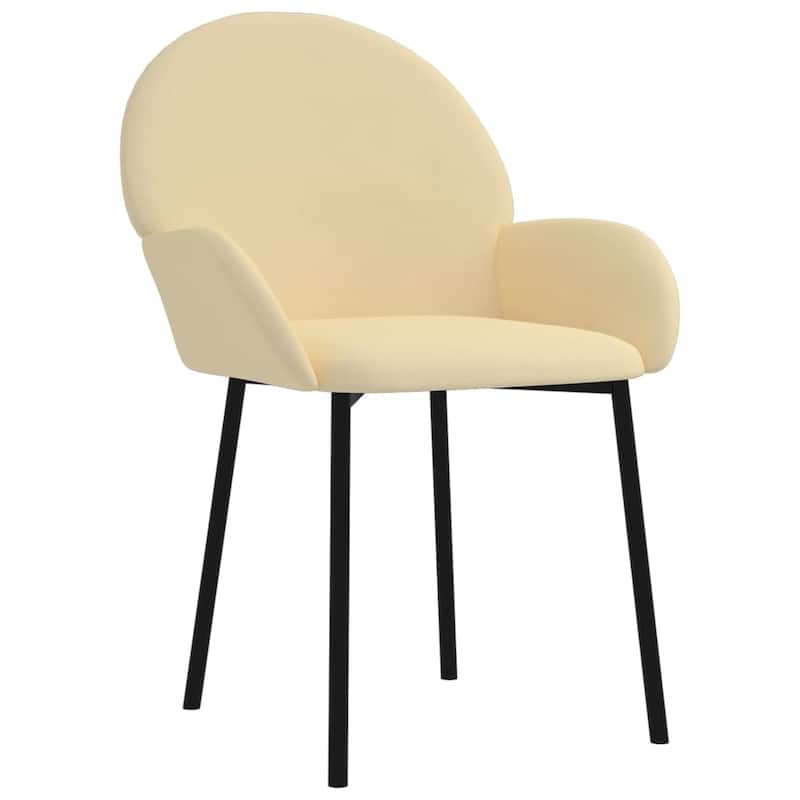 vidaXL Dining Chairs 2 Pcs Accent Upholstered Chair for Living Room Velvet - 22.8" x 22.4" x 30.9"