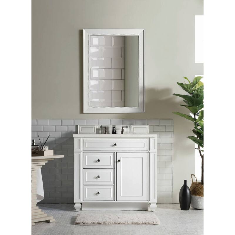 James Martin Vanities 157-V36-3LDL Bristol 36" Single Basin Walnut