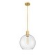 preview thumbnail 1 of 3, Margo 1 Light 13.75 inch Olde Brass Pendant Light