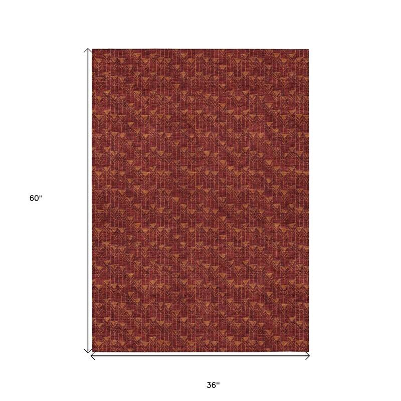 Lari Abstract Shapes Weather Resistant Versatile Elegance Outdoor Rug