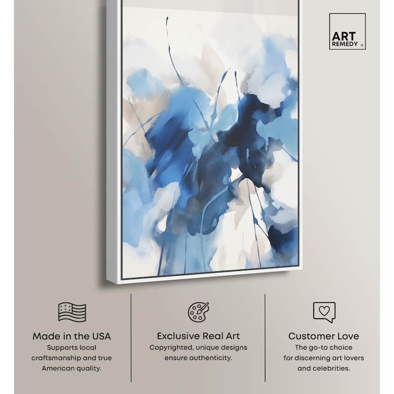 Fleur Bleue I Canvas by Art Remedy