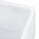 preview thumbnail 5 of 8, Ruvati 30-inch Fireclay Farmhouse Offset Drain Kitchen Sink Single Bowl White - Right Drain -
