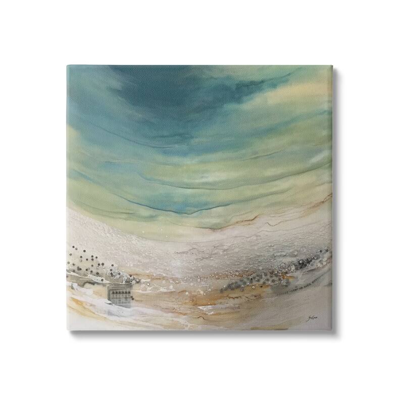 Stupell Enigmatic Landscape Scene Curved Abstract Beach Depiction Canvas Wall Art, Design by Stacy Gresell - 17 x 17