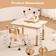 preview thumbnail 23 of 26, Kids Table and 4 Chair Set - Height Adjustable