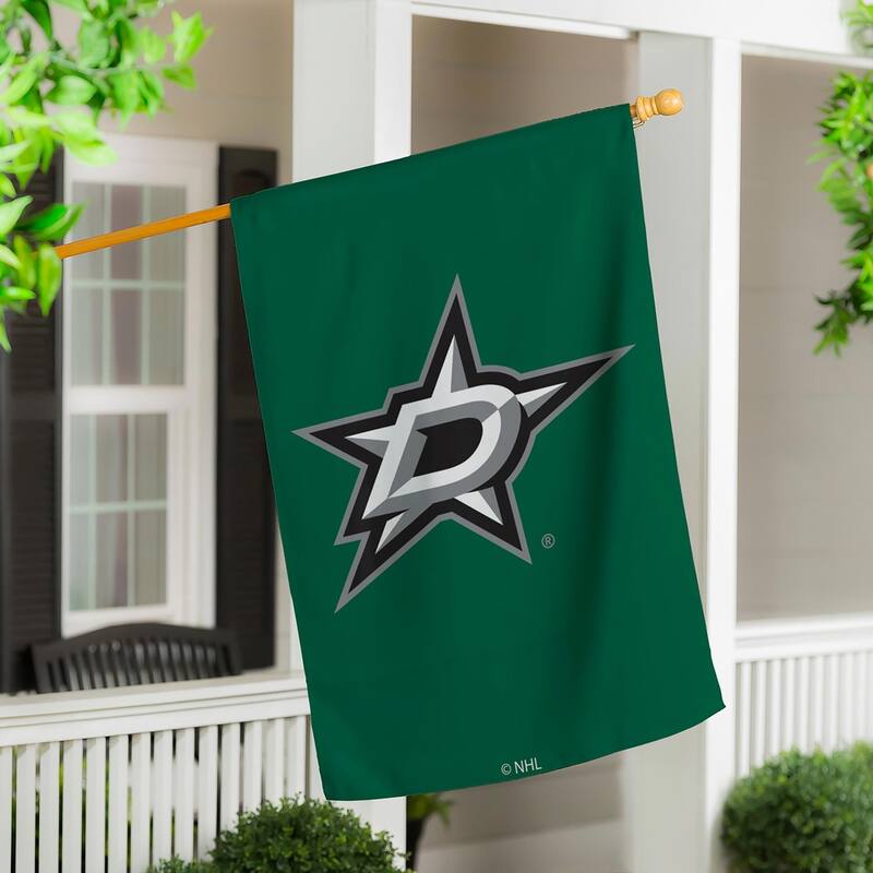Applique Flag, House Size, Dallas Stars