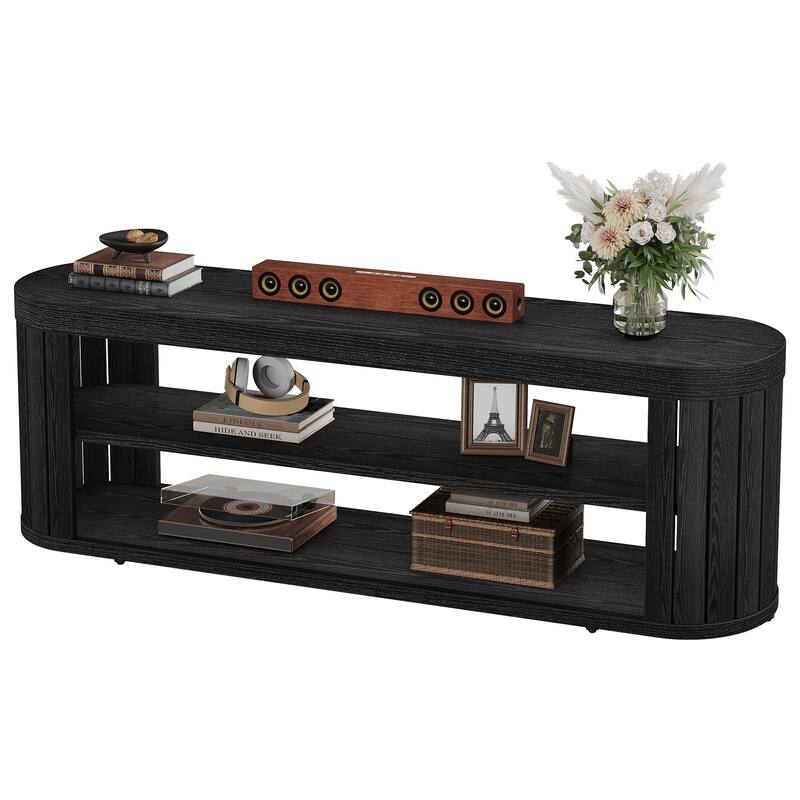 TV Stand with Storage Shelf, Media Console, Living Room Bedroom Entertainment Center Accent Television Stand
