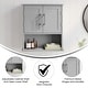 preview thumbnail 4 of 8, Wall-Mounted Medicine Cabinet Bathroom Storage Organizer with Shelves