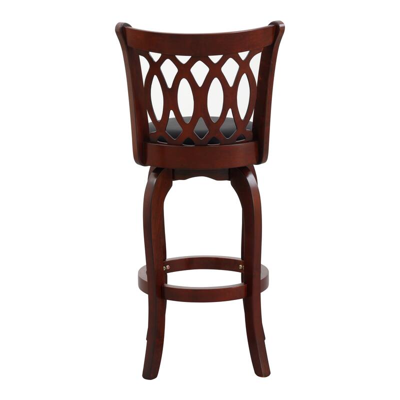 Aris Scroll Back Swivel Barstool