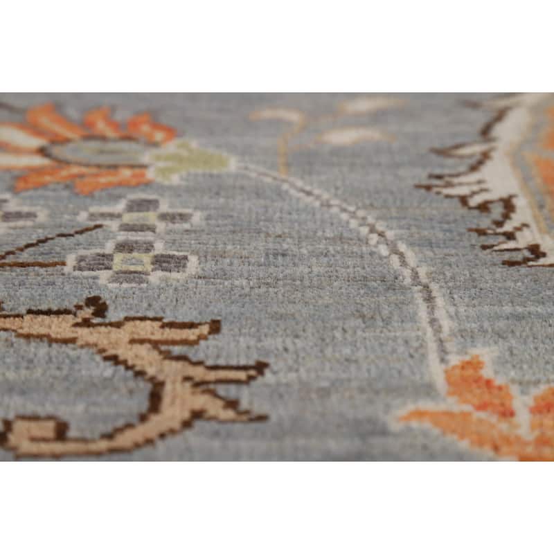Vegetable Dye Oushak Oriental Area Rug Handmade Wool Carpet - 8'2" x 10'4"
