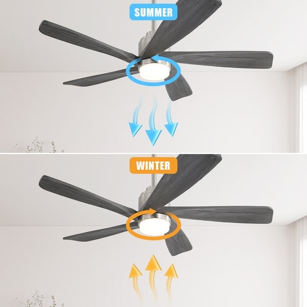 dimension image slide 9 of 18, Modern Ceiling Fan With Light Smart Life APP Remote Control Timer For Alexa Google Bedroom Farmhouse