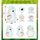 preview thumbnail 2 of 4, DolliBu Soft Huggable Blue Penguin Stuffed Animal with Baseball Plush - 6 inches