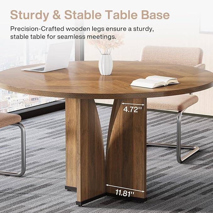 39" Round Conference Table for 4, Multi-Purpose Round Office Table