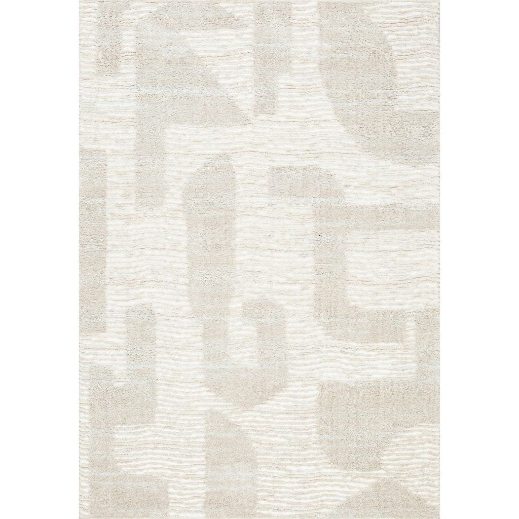 Terra by Obeetee Oslo Puzzle Ivory Rug